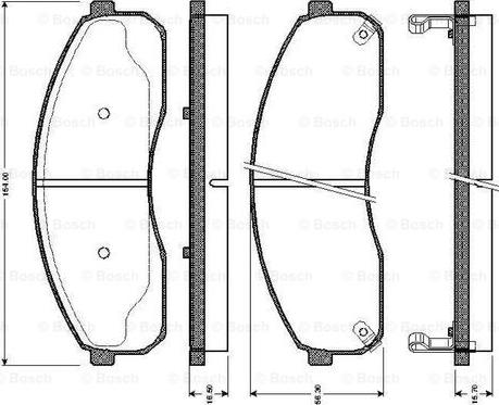 BOSCH 0 986 TB2 395 - Гальмівні колодки, дискові гальма avtolavka.club