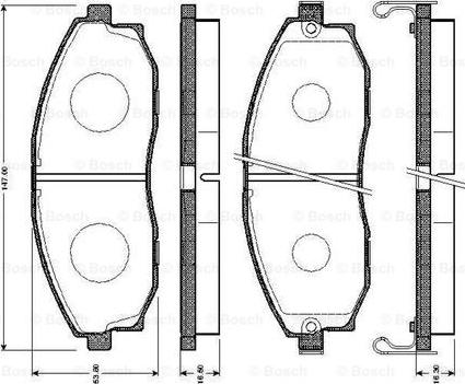 BOSCH 0 986 TB2 345 - Гальмівні колодки, дискові гальма avtolavka.club