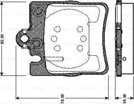 BOSCH 0 986 TB2 350 - Гальмівні колодки, дискові гальма avtolavka.club