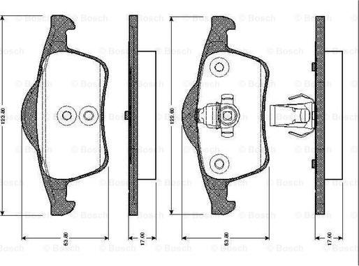 BOSCH 0 986 TB2 352 - Гальмівні колодки, дискові гальма avtolavka.club