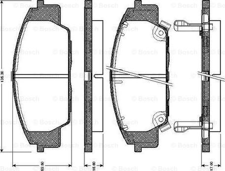 BOSCH 0 986 TB2 364 - Гальмівні колодки, дискові гальма avtolavka.club