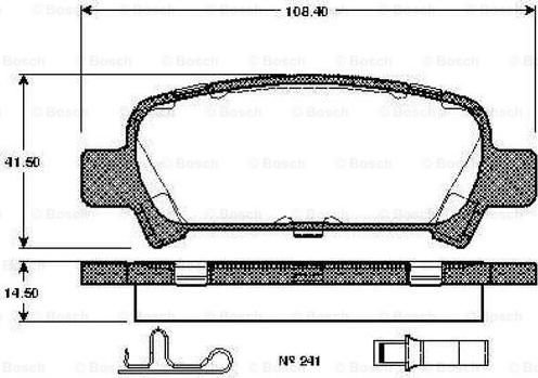 BOSCH 0 986 TB2 360 - Гальмівні колодки, дискові гальма avtolavka.club