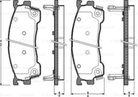 BOSCH 0 986 TB2 226 - Гальмівні колодки, дискові гальма avtolavka.club