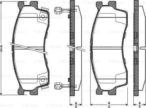 BOSCH 0 986 TB2 228 - Гальмівні колодки, дискові гальма avtolavka.club