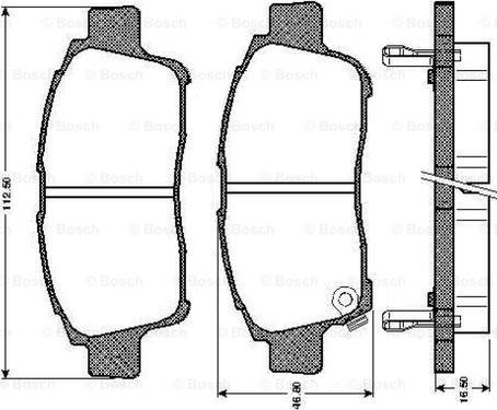 BOSCH 0 986 TB2 791 - Гальмівні колодки, дискові гальма avtolavka.club