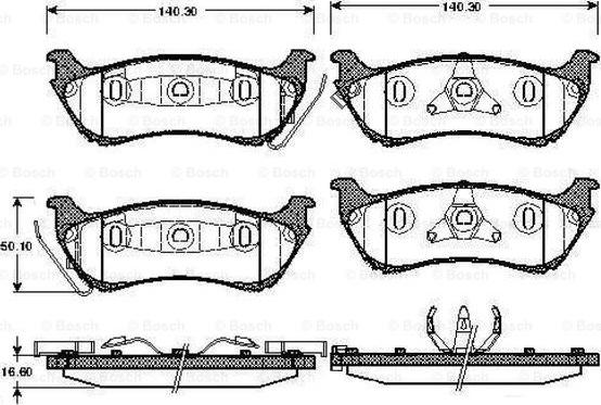 BOSCH 0 986 TB2 782 - Гальмівні колодки, дискові гальма avtolavka.club