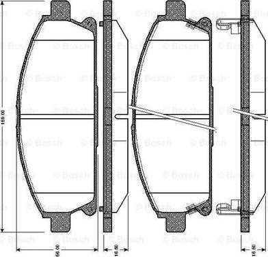 BOSCH 0 986 TB2 775 - Гальмівні колодки, дискові гальма avtolavka.club