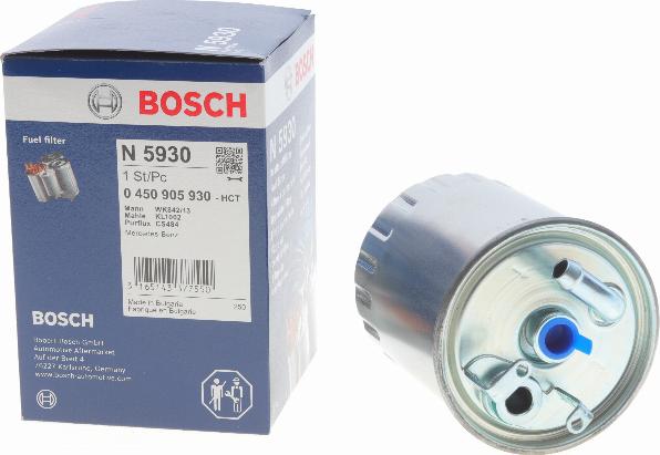 BOSCH 0 450 905 930 - Паливний фільтр avtolavka.club