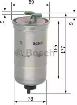 BOSCH 0 450 906 440 - Паливний фільтр avtolavka.club