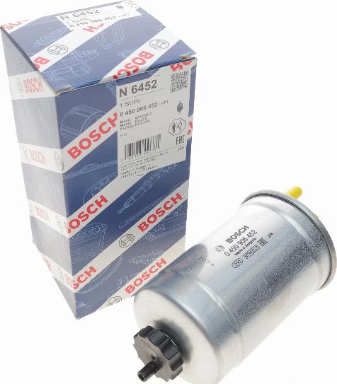 BOSCH 0 450 906 452 - Паливний фільтр avtolavka.club