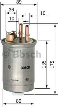 BOSCH 0 450 906 357 - Паливний фільтр avtolavka.club