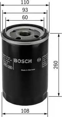 BOSCH 0 451 104 018 - Масляний фільтр avtolavka.club