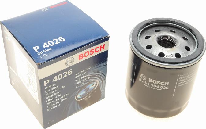 BOSCH 0 451 104 026 - Масляний фільтр avtolavka.club