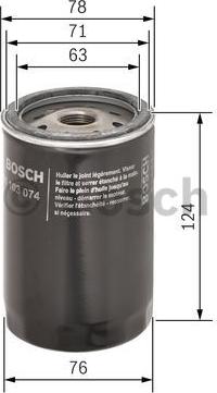 BOSCH 0 451 103 074 - Масляний фільтр avtolavka.club