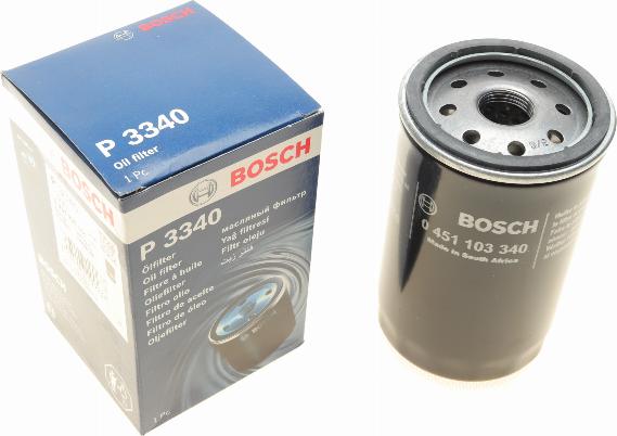 BOSCH 0 451 103 340 - Масляний фільтр avtolavka.club