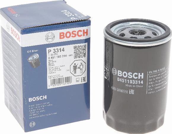 BOSCH 0451103314 - Масляний фільтр avtolavka.club