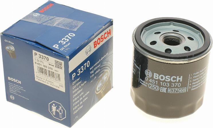 BOSCH 0 451 103 370 - Масляний фільтр avtolavka.club