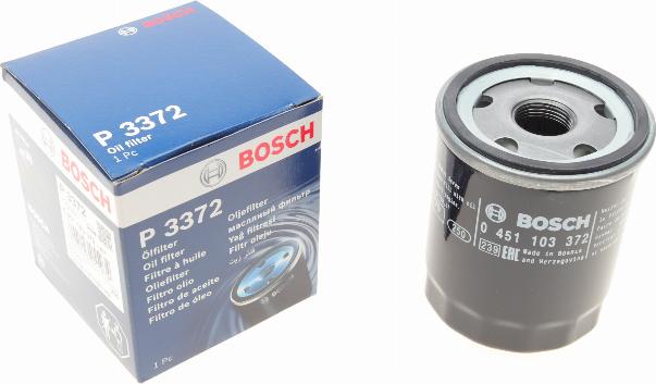 BOSCH 0 451 103 372 - Масляний фільтр avtolavka.club