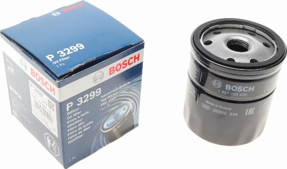 BOSCH 0 451 103 299 - Масляний фільтр avtolavka.club