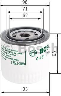 BOSCH 0 451 103 260 - Масляний фільтр avtolavka.club