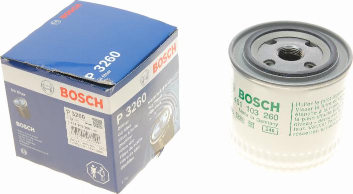 BOSCH 0 451 103 260 - Масляний фільтр avtolavka.club