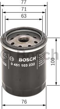 BOSCH 0 451 103 232 - Масляний фільтр avtolavka.club