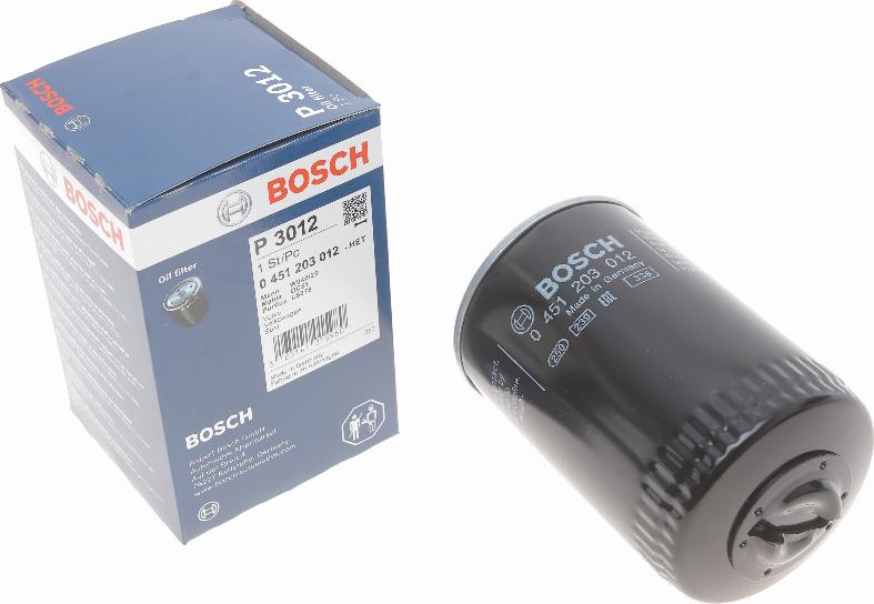 BOSCH 0 451 203 012 - Масляний фільтр avtolavka.club