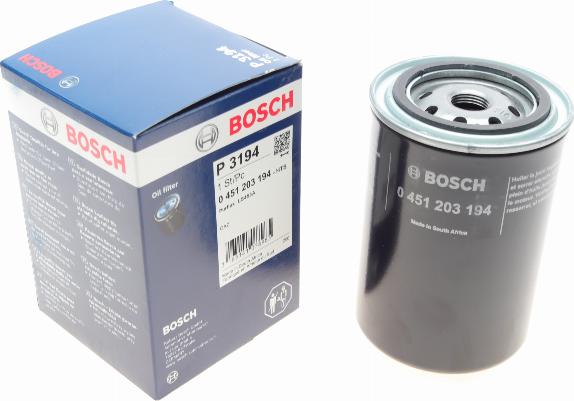 BOSCH 0 451 203 194 - Масляний фільтр avtolavka.club