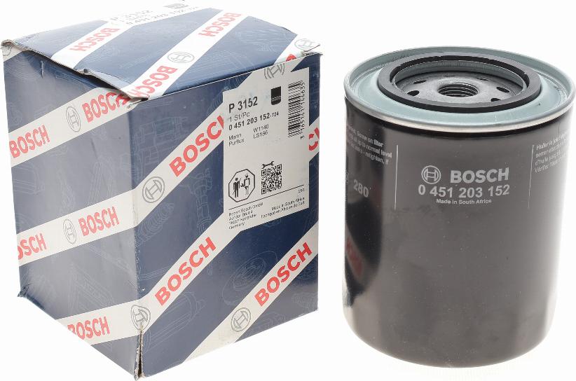 BOSCH 0 451 203 152 - Масляний фільтр avtolavka.club