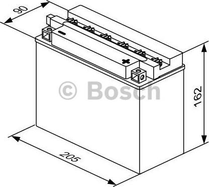 BOSCH 0 092 M4F 470 - Стартерна акумуляторна батарея, АКБ avtolavka.club