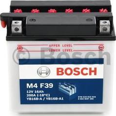 BOSCH 0 092 M4F 390 - Стартерна акумуляторна батарея, АКБ avtolavka.club