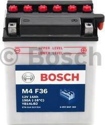 BOSCH 0 092 M4F 360 - Стартерна акумуляторна батарея, АКБ avtolavka.club