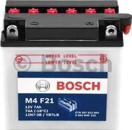 BOSCH 0 092 M4F 210 - Стартерна акумуляторна батарея, АКБ avtolavka.club