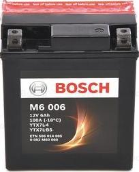 BOSCH 0 092 M60 060 - Стартерна акумуляторна батарея, АКБ avtolavka.club