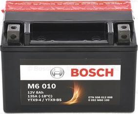 BOSCH 0 092 M60 100 - Стартерна акумуляторна батарея, АКБ avtolavka.club