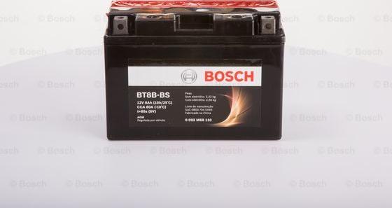 BOSCH 0 092 M68 110 - Стартерна акумуляторна батарея, АКБ avtolavka.club