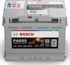 BOSCH 0 092 PA0 050 - Стартерна акумуляторна батарея, АКБ avtolavka.club