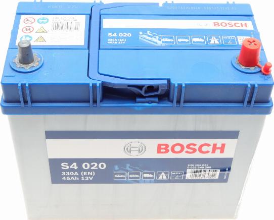 BOSCH 0 092 S40 200 - Стартерна акумуляторна батарея, АКБ avtolavka.club