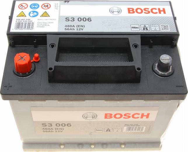 BOSCH 0 092 S30 060 - Стартерна акумуляторна батарея, АКБ avtolavka.club