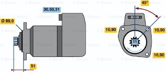 BOSCH 0 001 416 044 - Стартер avtolavka.club