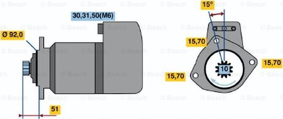 BOSCH 0 001 416 046 - Стартер avtolavka.club