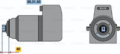 BOSCH 0 001 416 040 - Стартер avtolavka.club