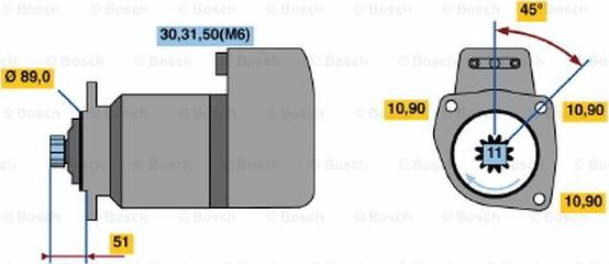 BOSCH 0 001 416 053 - Стартер avtolavka.club