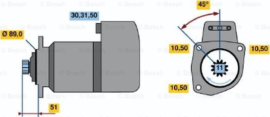 BOSCH 0 986 012 740 - Стартер avtolavka.club