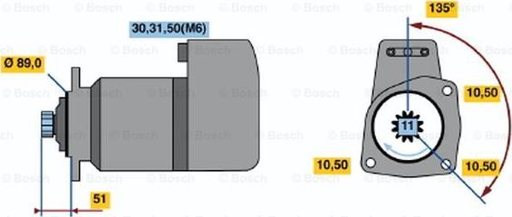 BOSCH 0 001 416 003 - Стартер avtolavka.club