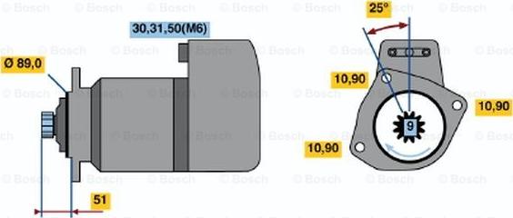 BOSCH 0 001 416 080 - Стартер avtolavka.club