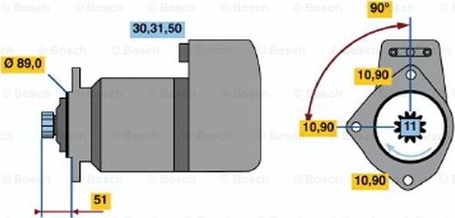 BOSCH 0 001 416 033 - Стартер avtolavka.club