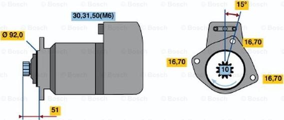 BOSCH 0 001 416 029 - Стартер avtolavka.club