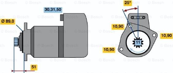 BOSCH 0 001 416 076 - Стартер avtolavka.club