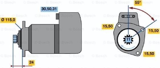 BOSCH 0 001 417 059 - Стартер avtolavka.club